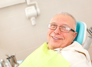 Man seeing dentist in Fresno