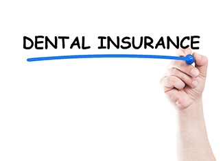 Dental insurance written on board
