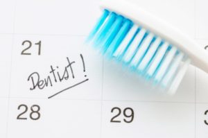 dentist appointment on calendar